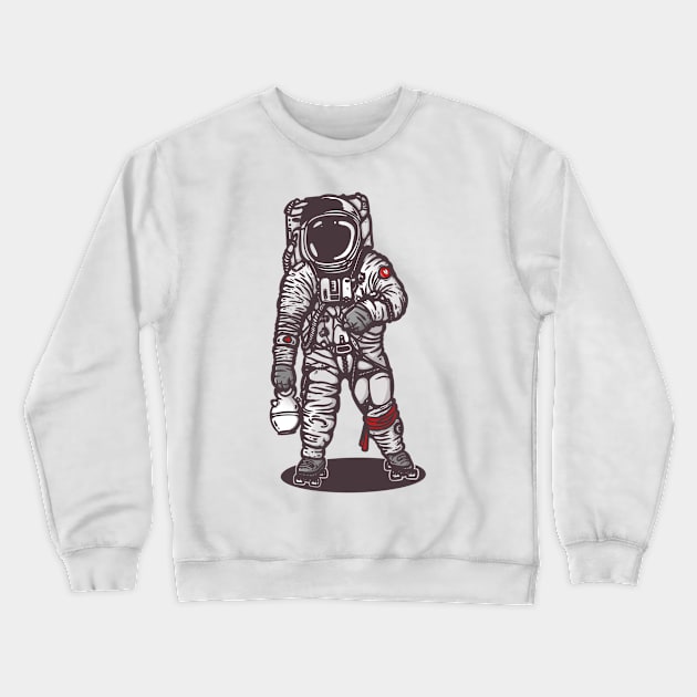 spaceman skater Crewneck Sweatshirt by manuvila